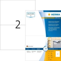 Herma 4601, HERMA wetterfeste Folienetiketten 4601 wei&szlig; 210,0 x 148,0 mm, 40...