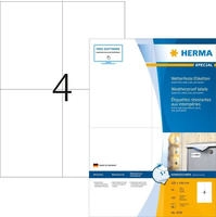 Herma Inkjet-Etiketten 4599, Special, wei&szlig;, 105 x 148mm, matt, wetterfest, 40...
