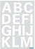 Herma 4169 Buchstaben, 25mm, A-Z, Folie wetterfest, weiß, 2 Blatt