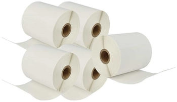vhbw 5x Etiketten-Rolle 102mm x 50mm (836 Etiketten) Ersatz für Brother RD-S03E1 für Etiketten-Drucker