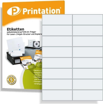 Printation Universal Etiketten selbstklebend A4 (1367742)