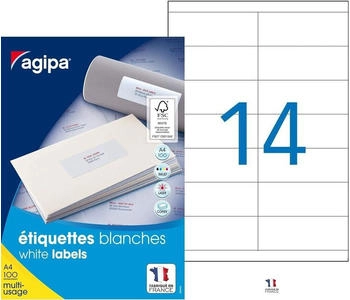 APLI Universal-Etiketten 105 x 40 mm weiß rechteckig 1.400 Etiketten (119017)