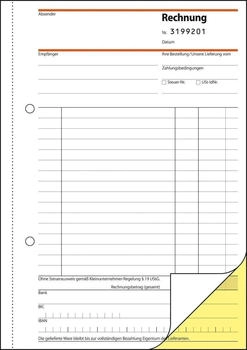 sigel SD130 Rechnungsbuch für Kleinunternehmer A5 2 x 30 Blatt