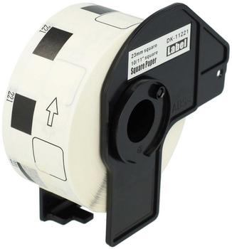 vhbw Etiketten-Rolle 23mm x 23mm kompatibel mit Brother PT QL-800, QL-820NWB, QL-810W, QL-720, QL720NW Etiketten-Drucker - Premium (126258136-4)