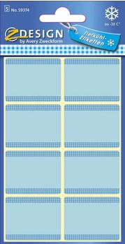 Avery 10 x Z-Design Tiefk&uuml;hletikett 36x28mm 40 Etiketten blau