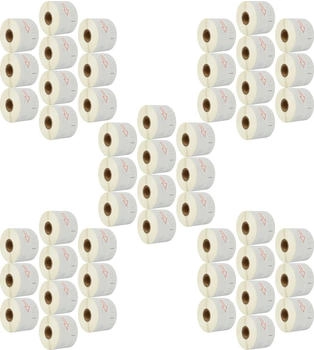vhbw 50x Etiketten-Rolle 57mm x 32mm (1000 Etiketten) kompatibel mit Dymo LabelWriter 310, 310 II, 320, 330, 320 II Etiketten-Drucker (182788505)