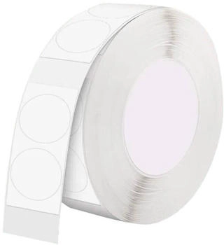 Niimbot Etiketten, 14x28 mm, 1 x Rolle mit 220 Stück, rund, weiß