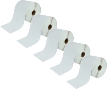 vhbw 5x Thermo-Etiketten-Rolle 101,5mm x 152mm (500 Etiketten) kompatibel mit Citizen CL-S521, CLP7202 Etiketten-Drucker - Selbstklebend (182885436-2)