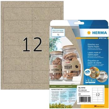 Herma Universaletiketten Silphie-Papier naturbraun 97x42,3mm (10754)