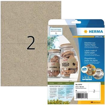 Herma Universal-Etiketten Silphie-Papier naturbraun 210 x 148 mm (10757)
