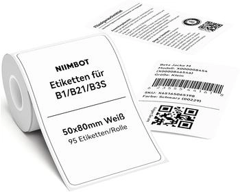 Niimbot Thermo-Etiketten weiß, 50 x 80 mm, 95 Stück (A2A88358701)