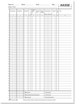 RNK EDV-Kassenbuch DIN A4 mit Durchschreibepapier 2x50 Blatt (3160)