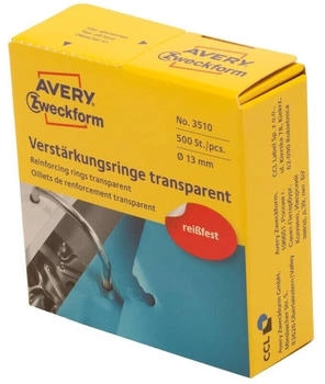 Avery Lochverst&auml;rkungsringe transparent &Oslash;13mm 500 St&uuml;ck (3510)