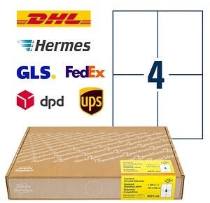 Avery 1200 Versandetiketten wei&szlig; 10,5 x 14,8 cm 1 Pack = 300 Blatt
