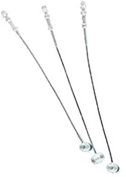 sigel ZB340 reißfeste Sicherheitsfäden farblos, Nylon, 125 mm Länge, 1000 Stück