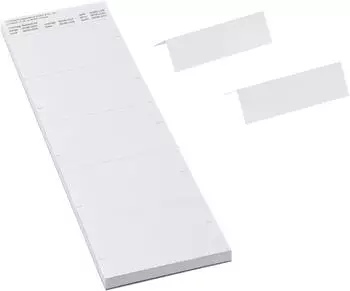EICHNER VISIMAP Beschriftungsschilder f&uuml;r H&auml;ngeregister 6,8x2,0cm, wei&szlig;, 250 St&uuml;ck (9036-00031)