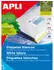 APLI – weiße Etiketten ft 210 x 297 mm (B x H) (A4), 100 Stück, 1 pro Blatt (1281)
