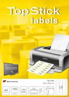 TopStick Universaletiketten labels, 8735, wei&szlig;, 63,5 x 46,6mm, 100 Blatt, 1.800