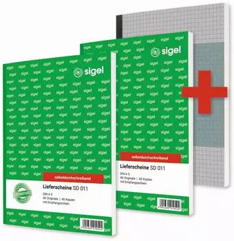 sigel Lieferschein mit Empfangsschein, 2er-Set (T1229)