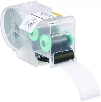 Panduit S100X150VAC P1 Kassette selbstlaminierendes Etikett, Vinyl, Wei&szlig; (S100X150VAC)