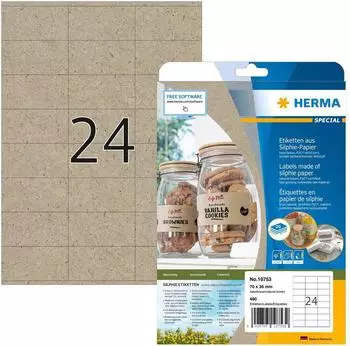 Herma Etikett Silphie 10753 70x36mm br 480St. - 10753