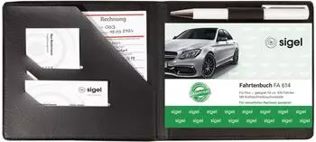 sigel Einband f&uuml;r Formularbuch A6 quer, PU Lederoptik, schwarz (EF610)