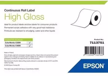 Epson High Gloss Label Continuous Roll 76mm x 33m