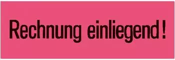 Herma Versandzettel "Rechnung einliegend" leuchtrot 39x118mm, 1000 St. (6752)