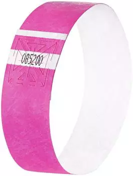 sigel Eventbänder Super Soft neonpink, Tyvek, bedruckbar, 25x255mm, 120 Stück (EB210)