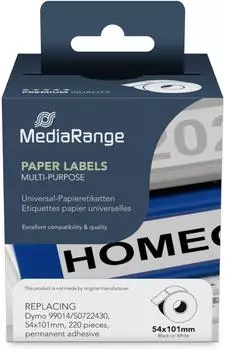 MediaRange Universal Papier-Etiketten, permanent, 54x101mm (MRDY99014)