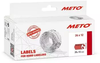 Meto Preis-Etiketten "Sonderpreis" 26x12mm rot, permanent (30013410)