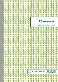 Exacompta Kassenbuch Einnahme-Ausgabe A4, 50x2 Blatt, 5er-Pack (23550E)