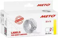 METO Preis-Etiketten 9506154 Wiederabl&ouml;sbar Etiketten-Breite: 22 mm Etiketten-H&ouml;he:
