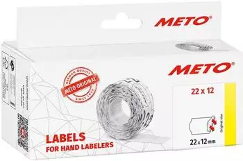 Meto Preisetiketten 22x12mm abl&ouml;sbar wei&szlig;, 6000 St&uuml;ck (9506154)