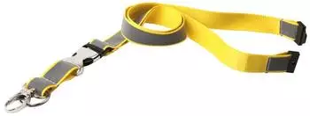 Tarifold Reflektierendes Lanyard f&uuml;r Ausweishalter, gelb/grau, 10 St. (200534)