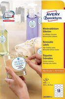 Avery-Zweckform L6024REV-25, Avery-Zweckform L6024REV-25 Universal-Etiketten 63.5 x