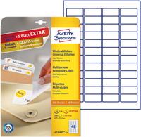 AVERY Zweckform L4736REV-25, AVERY Zweckform Etiketten L4736REV-25 wei&szlig; 45,7 x 21,2