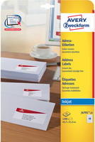 AVERY Zweckform J4791-25, AVERY Zweckform Adressetiketten J4791-25 wei&szlig; 45,7 x 21,2