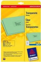 Avery Zweckform J4721-25 Etiketten transparent, 675 St&uuml;ck