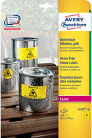 AVERY Zweckform L6107-20, AVERY Zweckform wetterfeste Folienetiketten L6107-20 gelb