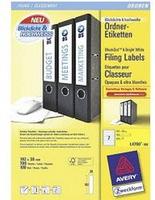 Avery Zweckform L4760-100, AVERY Zweckform 700 Ordneretiketten L4760-100 wei&szlig;