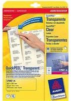 AVERY Zweckform L7563-25, AVERY Zweckform Folien-Adressetiketten L7563-25 transparent