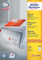 AVERY Zweckform 3652, AVERY Zweckform Etiketten 3652 wei&szlig; 70,0 x 42,3 mm, 100 Blatt