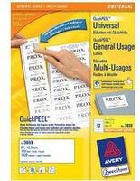 AVERY Zweckform 3659, AVERY Zweckform Etiketten 3659 wei&szlig; 97,0 x 42,3 mm, 100 Blatt