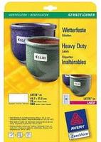 AVERY Zweckform L4778-20, AVERY Zweckform wetterfeste Folienetiketten L4778-20 wei&szlig;