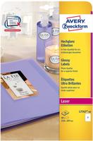 Avery Zweckform L7767-40, Avery Zweckform Avery Fotoetiketten A4 (L7767-40) Weiss