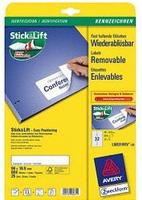 AVERY Zweckform L6031REV-25, AVERY Zweckform Etiketten L6031REV-25 wei&szlig; 96,0 x 16,9