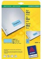 Avery Zweckform L6039-20, AVERY Zweckform 960 Etiketten L6039-20 blau 45,7 x 21,2 mm