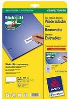 AVERY Zweckform L4732REV-25, AVERY Zweckform Etiketten L4732REV-25 wei&szlig; 35,6 x 16,9