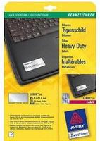 AVERY Zweckform L6009-20, AVERY Zweckform Typenschildetiketten L6009-20 silber 45,7 x
